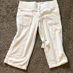 Sz S Juicy Couture French terry crop pants